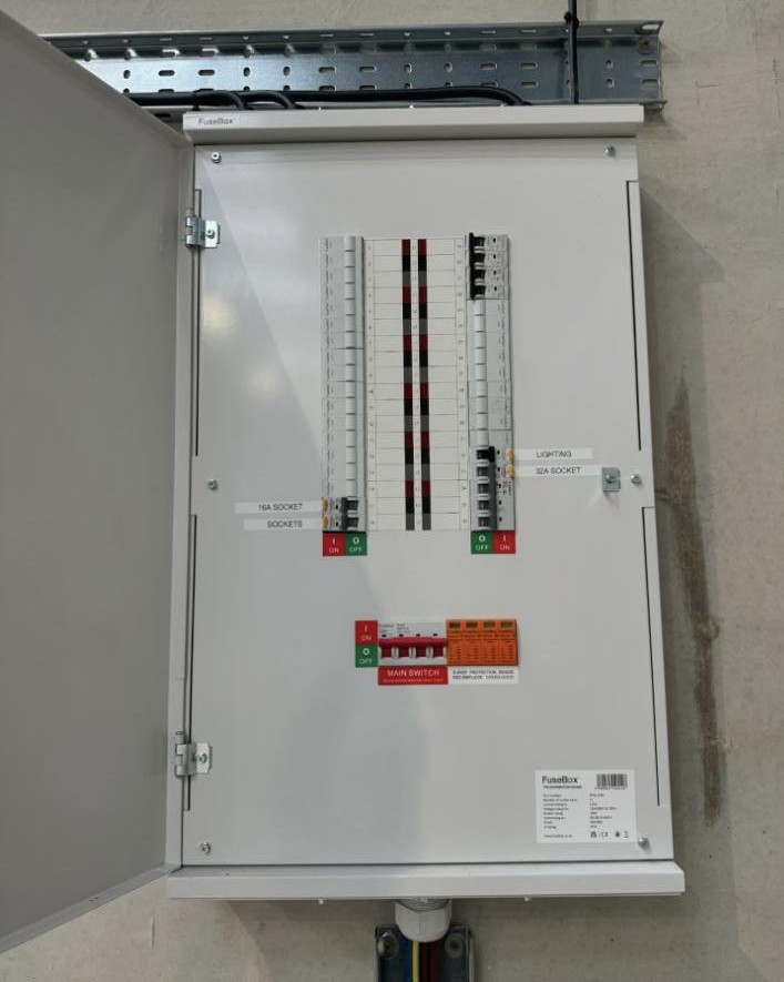 Three phase distribution board by Excel Electrical in Milton Keynes